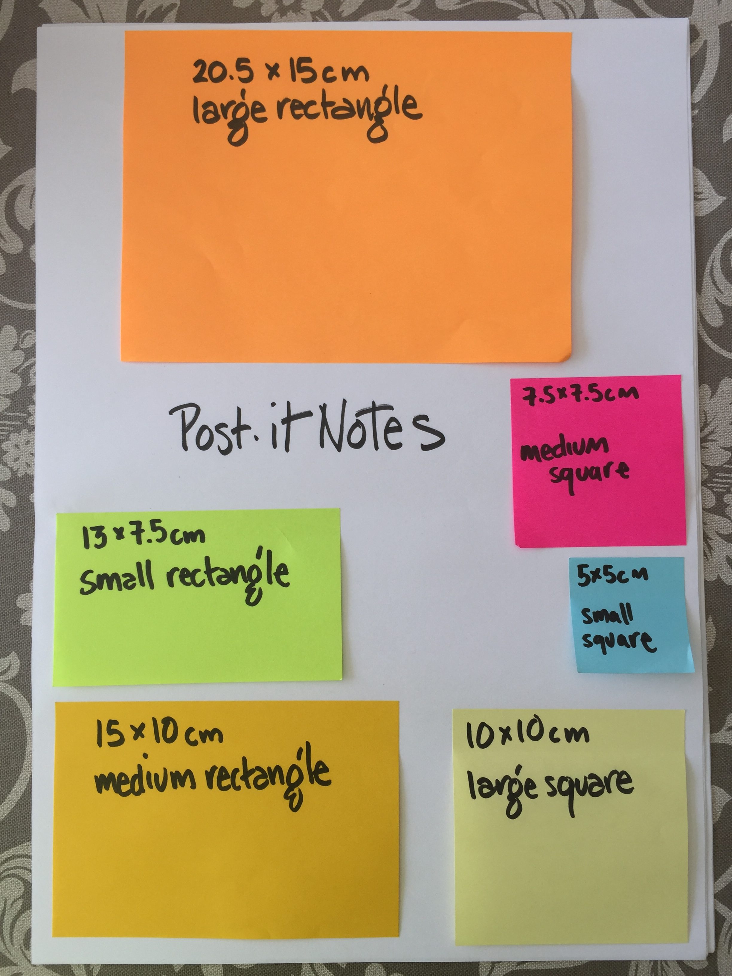 Flip Chart Size Post It Notes